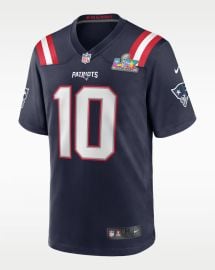 Drake Maye New England Patriots Super Bowl LX Menx27s NFL Game Jersey com at Nike